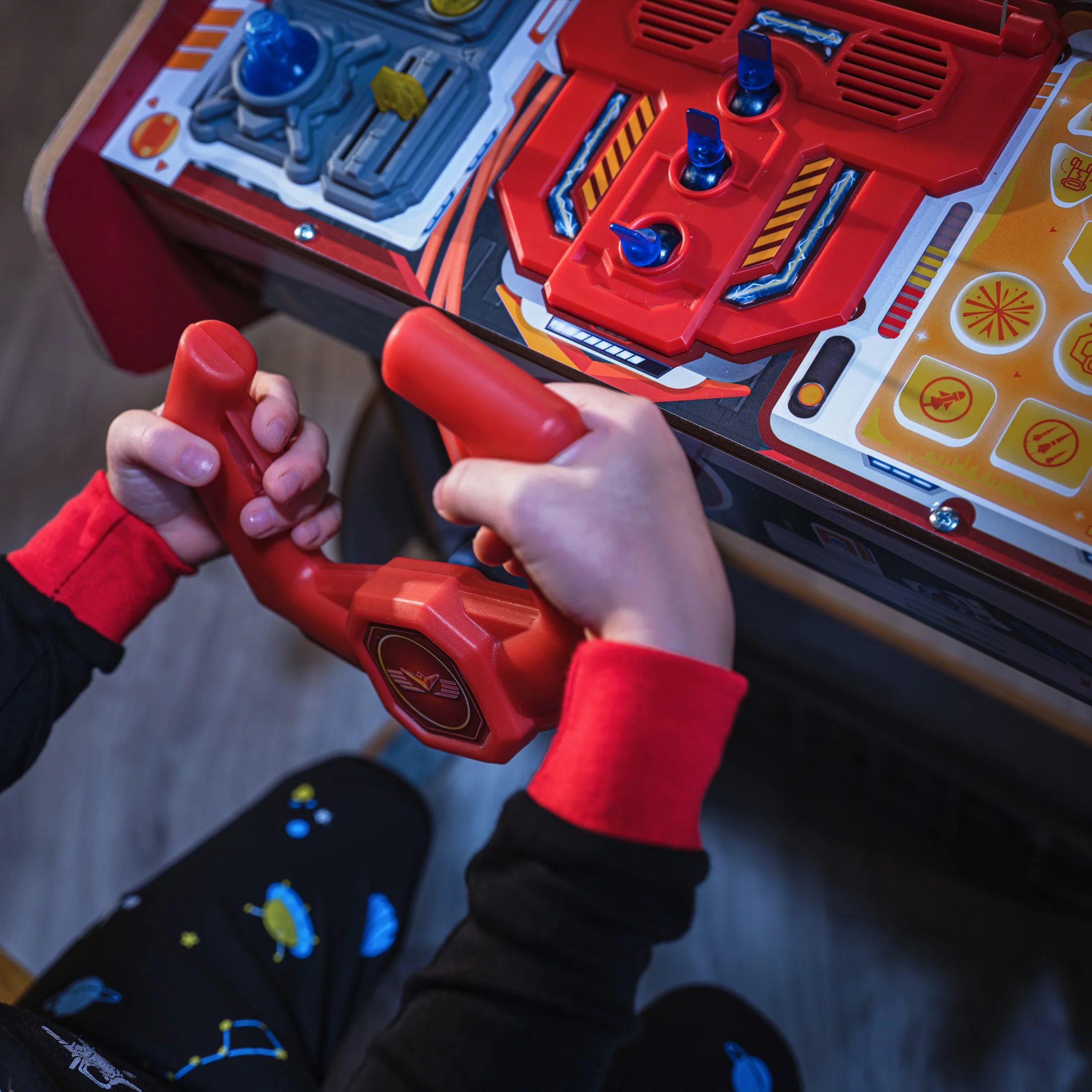 Ultimate Spaceship Wooden Pretend Play Set, Lights, Sounds & Space Projector – Ages 4+