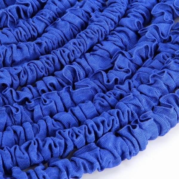 Expandable Flexible Deluxe Garden Water Hose w/ Spray Nozzle in Blue (50ft) - CycloneSound
