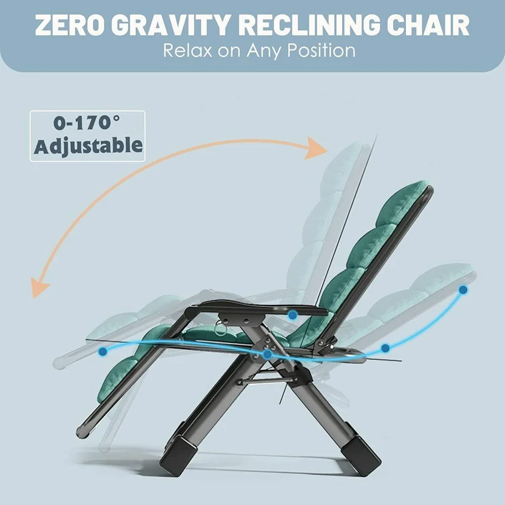 Zero Gravity Chair Folding Recliner Patio Lounge Beach Lawn pool Chair Outdoor