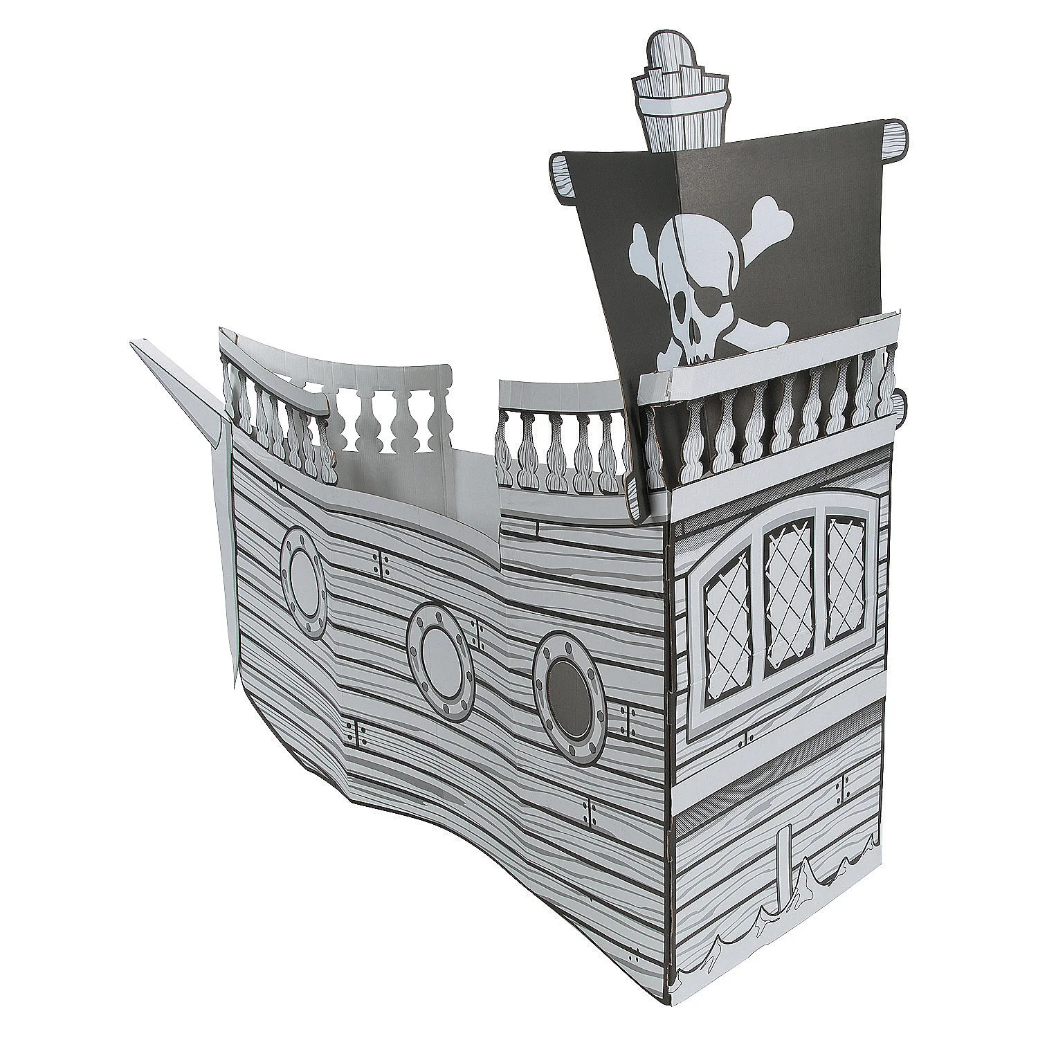 Color Your Own Pirate Ship Playhouse - Craft Kits - 1 Piece