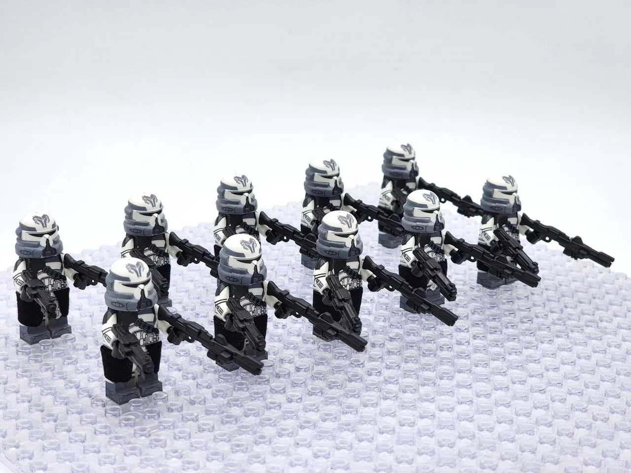 Star Wars Phase 2 Wolfpack Airborne Clone Troopers Paratroopers Custom Minifigures