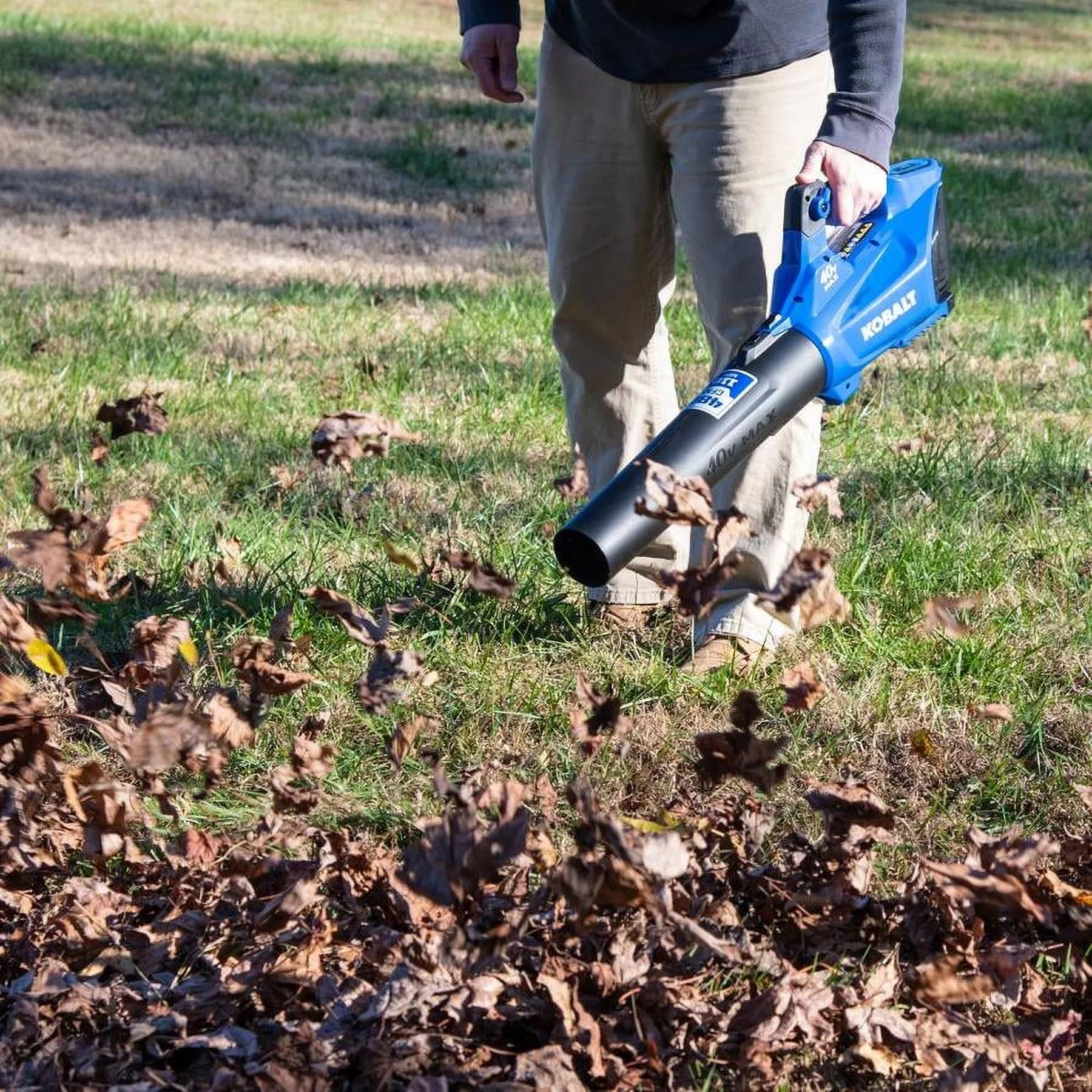 Kobalt 40-volt 40v Max 480-CFM 110-MPH Handheld Cordless Electric Leaf Blower (Tool Only)