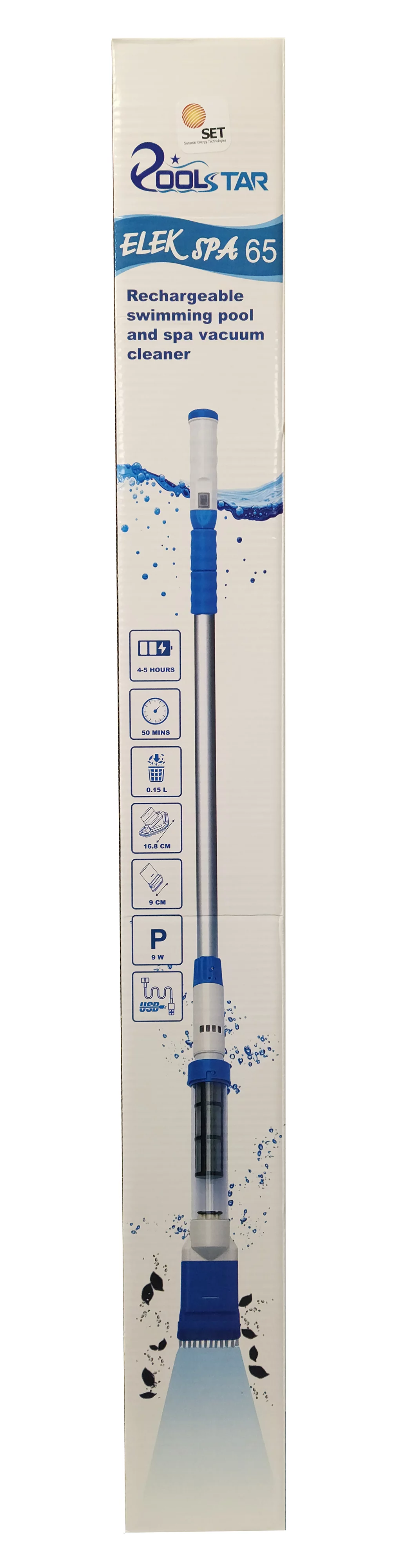 ElekSpa 65 Hand-Held Rechargeable Battery Vacuum Cleaner for Spa & Small Pools