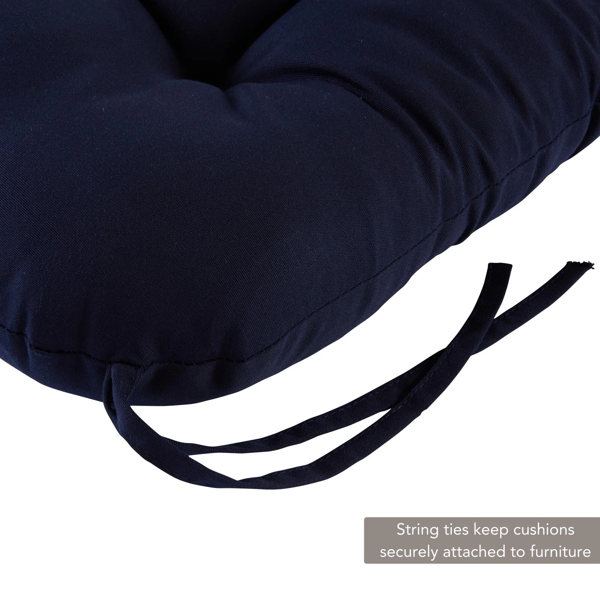 Sunbrella  Tufted 20-inch Outdoor Chair Cushion Navy
