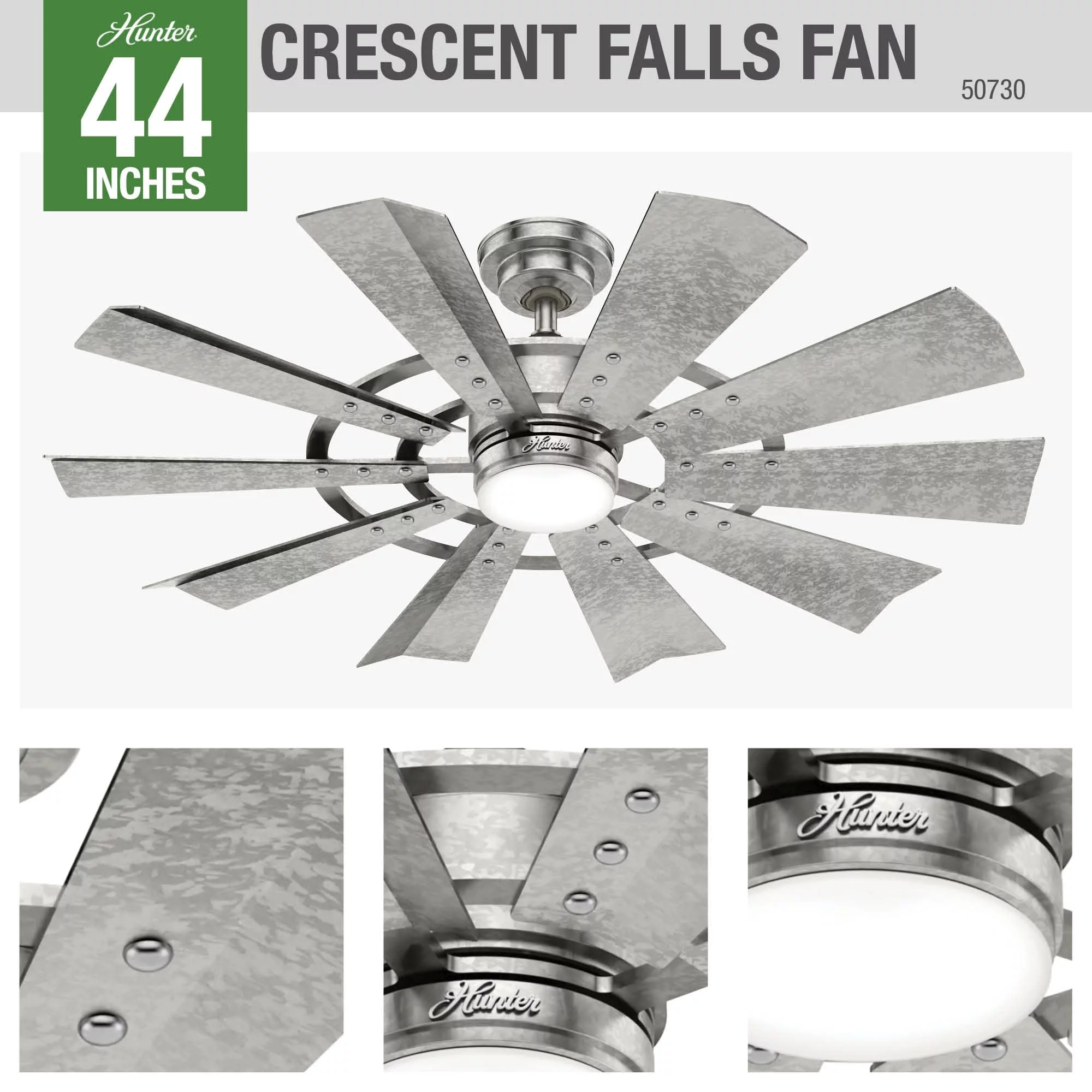 Hunter Crescent Falls 44 Led Crescent Falls 44