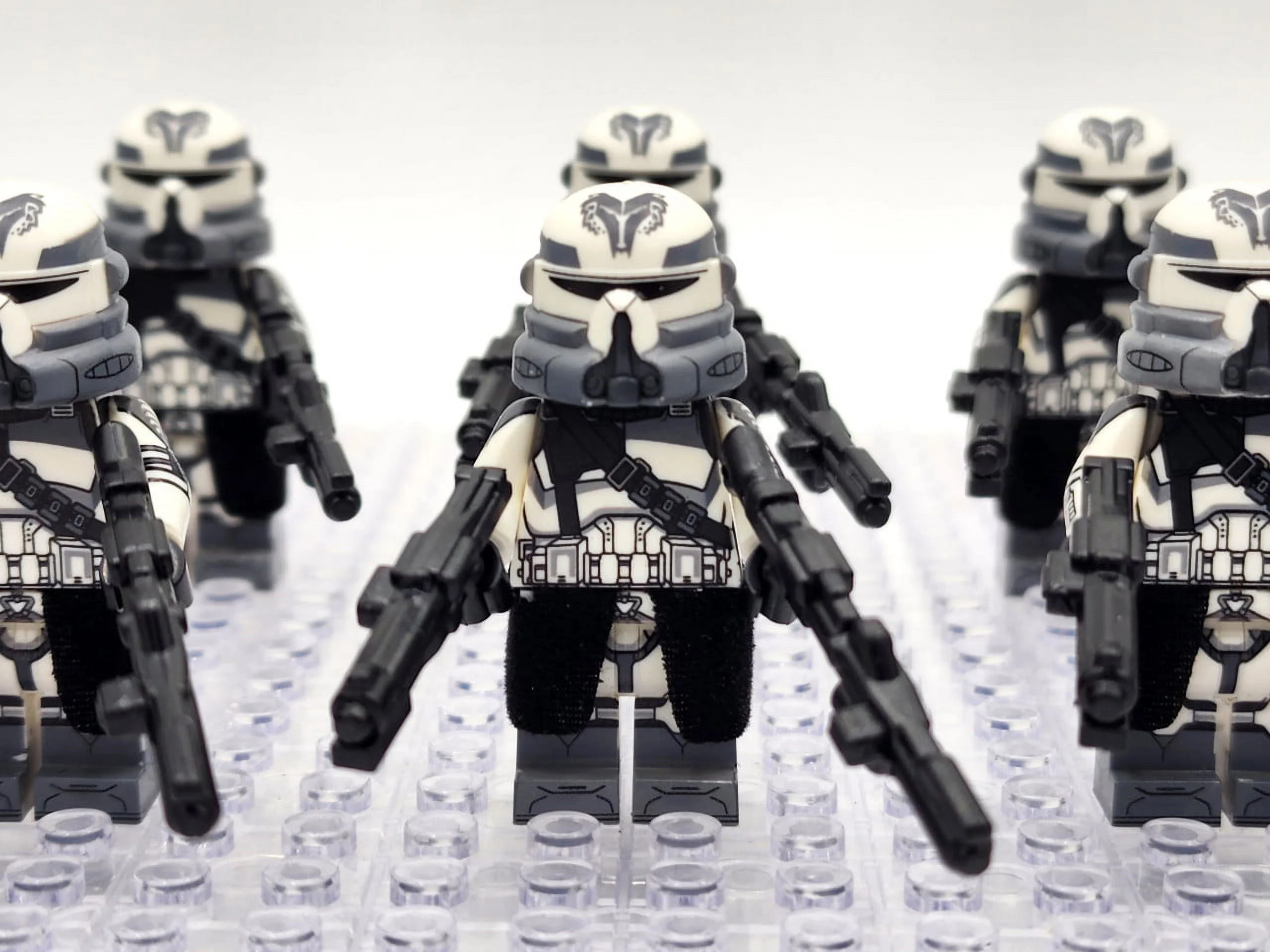 Star Wars Phase 2 Wolfpack Airborne Clone Troopers Paratroopers Custom Minifigures