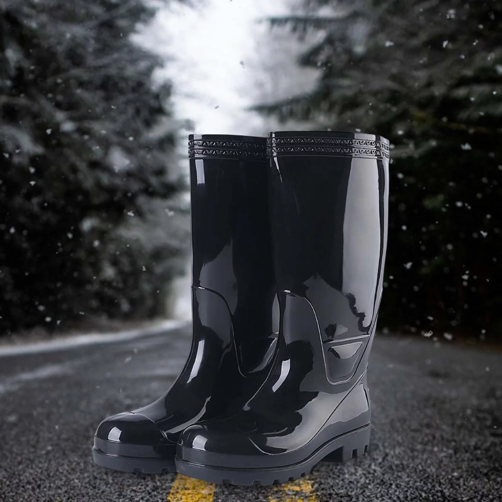 Rubber Work Boots, Rubber Boots for Men, Waterproof Rain Boots for Farming, Gardening, Fishing, Outdoor Work , 41