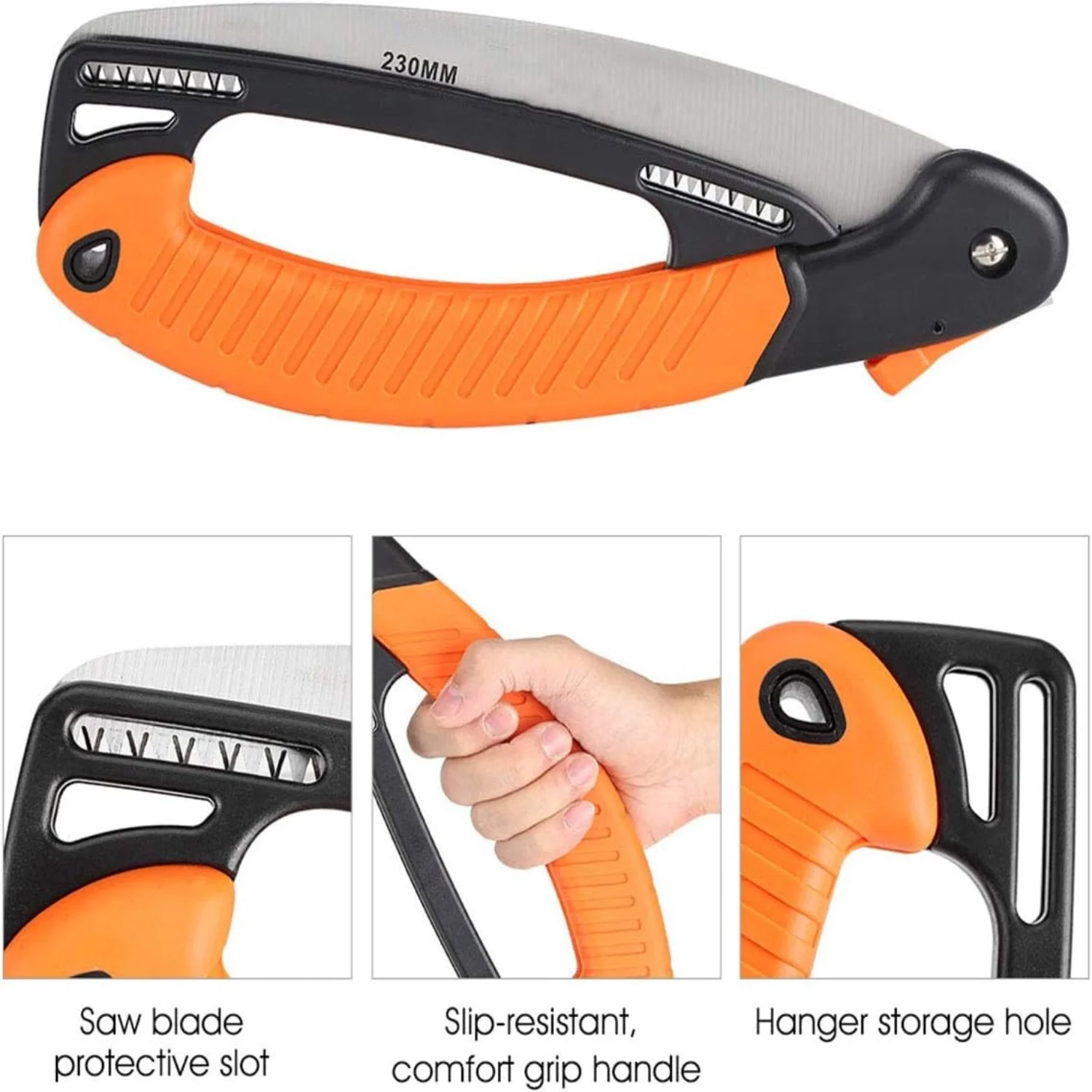 Folding Hand Saw for Gardening  Portable Handheld Saw Tree Pruning Trimming Wood Cutting Gardening Tool for Pruning  Trimming  Sawing  Camping  Hiking  Hunting and Wood Cutting