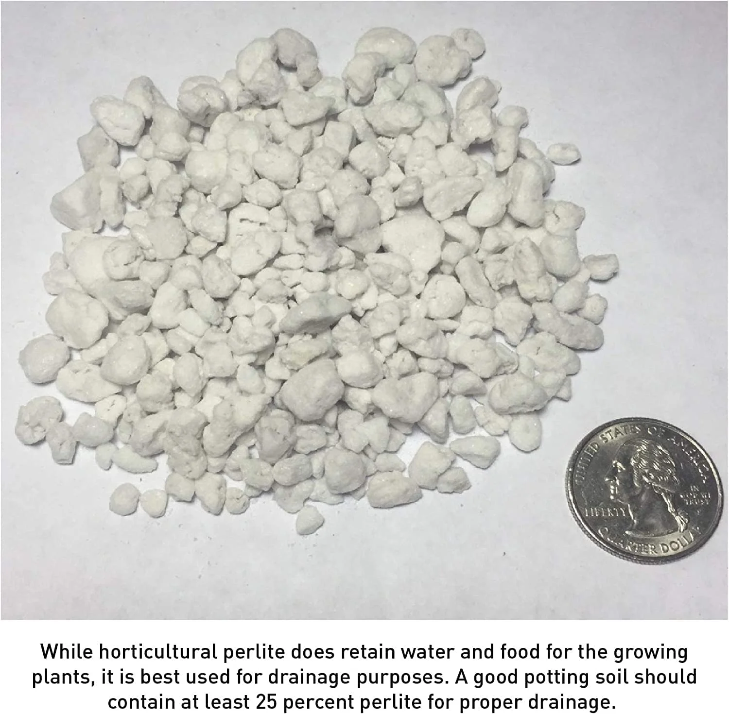 120 Quarts 4 Cubic Foot of Organic Perlite Planting Soil Additive Gives Superior Drainage, Anchors Roots and Grows Stronger Healthier Plants - Non-Toxic - 20 Pounds