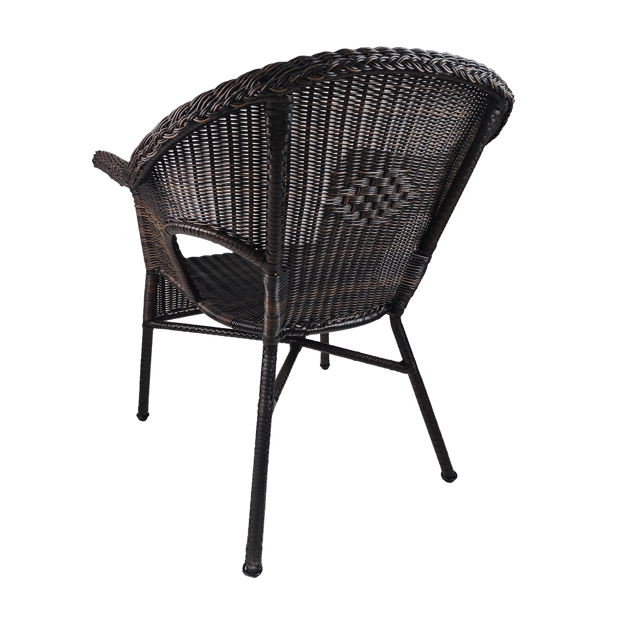 Dubbin Outdoor Wicker Stacking Dining Chair Rattan Indoor-Outdoor Restaurant Chair