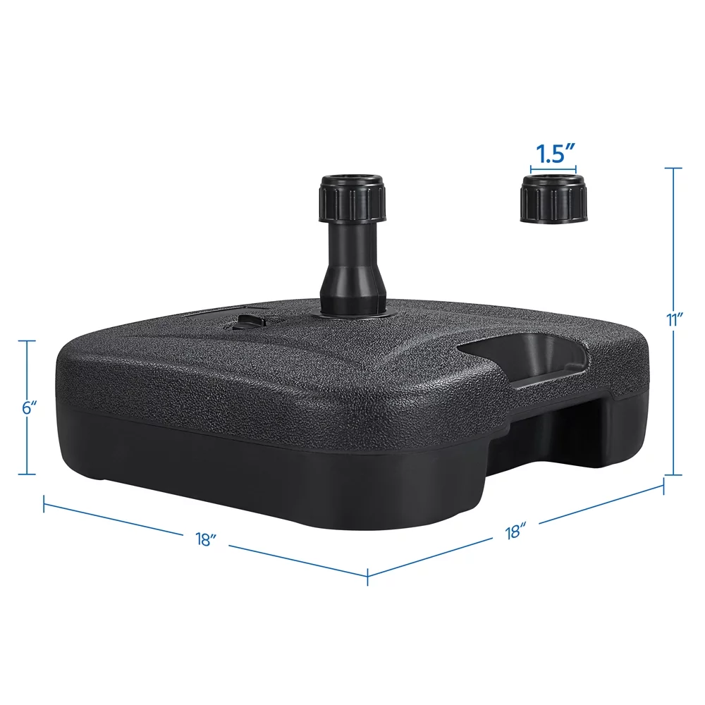 SMILE MART 6.5 x 10 FT Patio Umbrella with 18