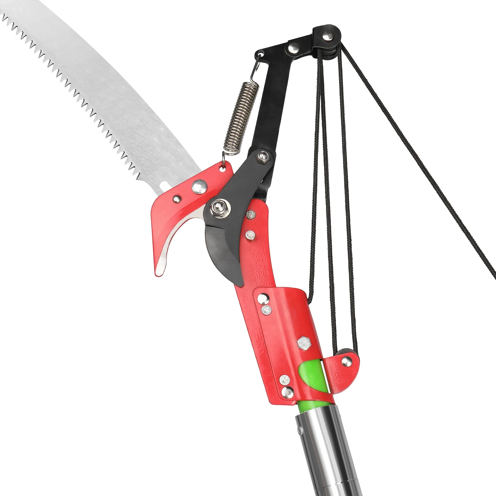 Tree Pole Pruning Saw for Tree Pruning,Kepeak 26ft Manual Pole Saw,Tree Pole Branch Pruning Gardening Tool Retractable