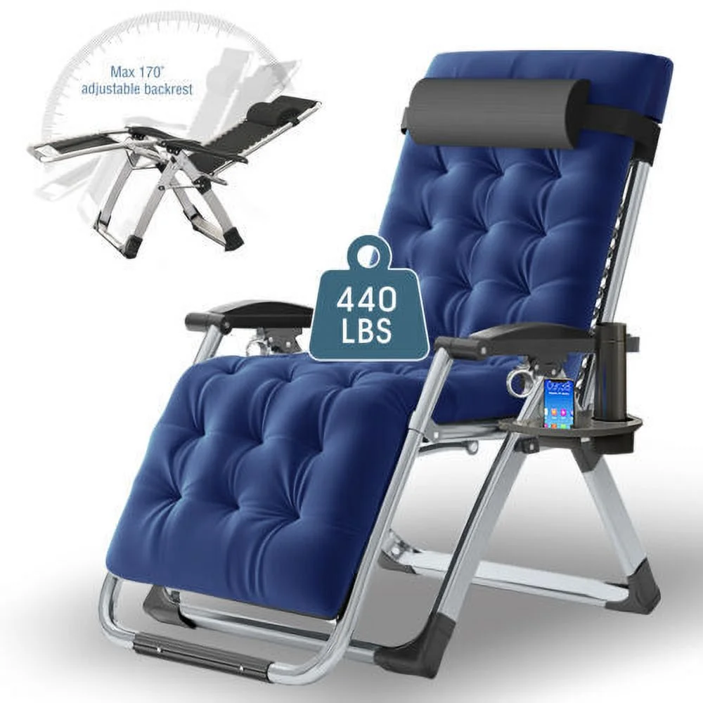 Zero Gravity Chair Folding Recliner Patio Lounge Beach Lawn pool Chair Outdoor