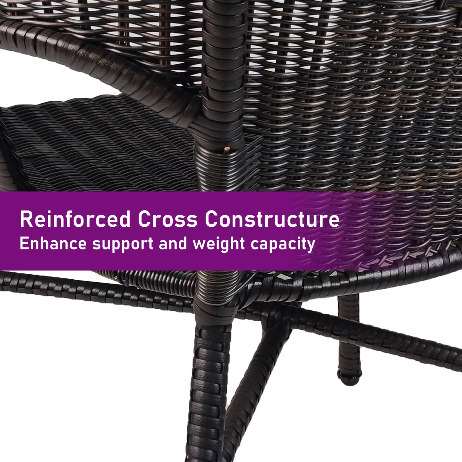 Dubbin Outdoor Wicker Stacking Dining Chair Rattan Indoor-Outdoor Restaurant Chair