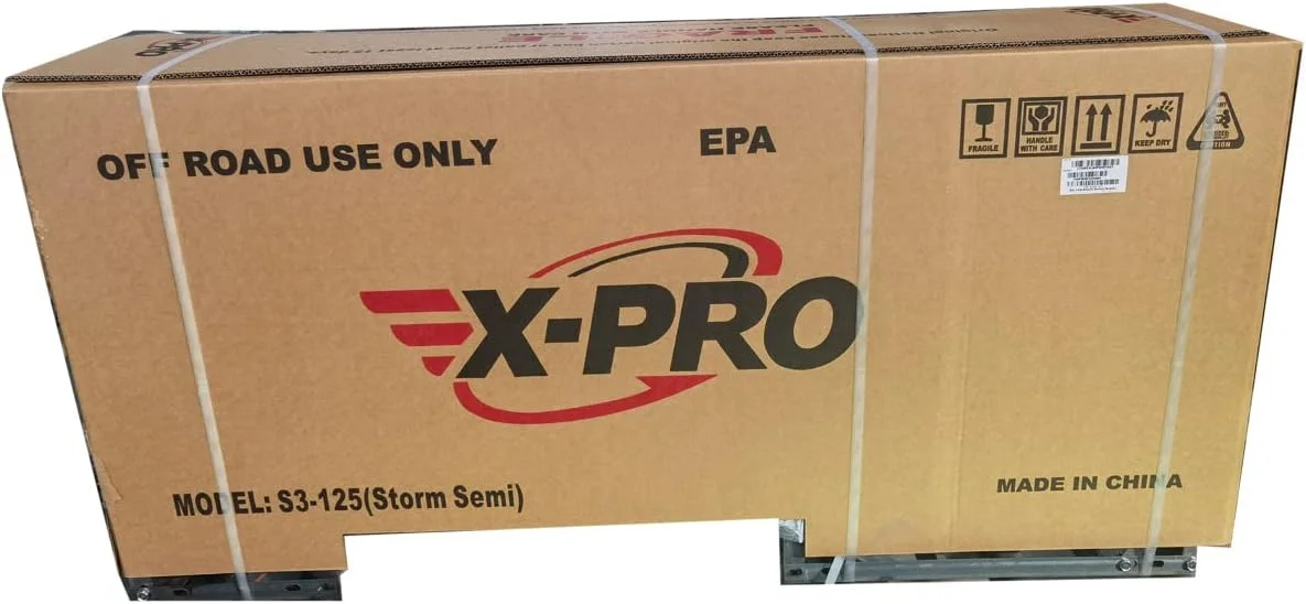 X-Pro Brand New Storm 125cc Dirt Bike with 4-Speed Semi-Auto Transmission, Kick Start, Big 14