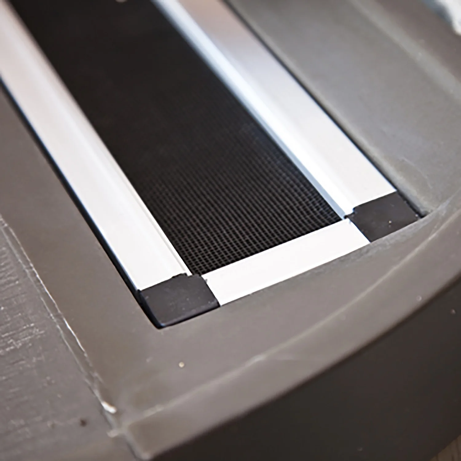 RTS Home Accents Polyethylene 50 Gallon Flat Back Dual Brass Spigot Rain Barrel, Woodgrain with Black Stripes Color