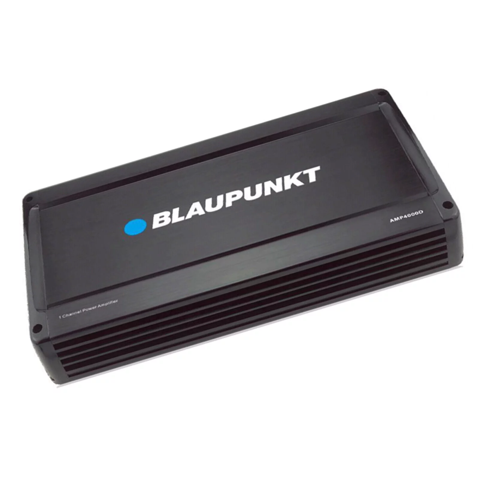 Blaupunkt AMP4000D 4000W Max 1-CH Monoblock Class D Stereo Car Audio Amplifier Bundle