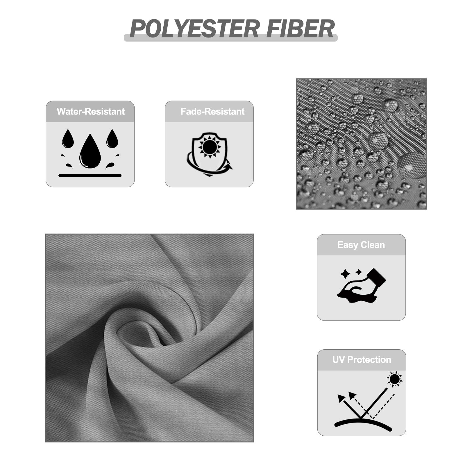 AOODOR Outdoor Chair Cushions Set of 2, 24