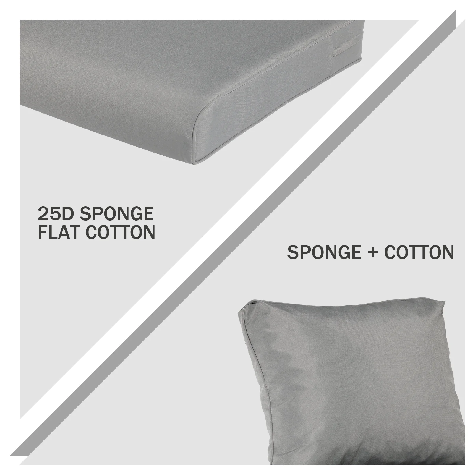 AOODOR Outdoor Chair Cushions Set of 2, 24