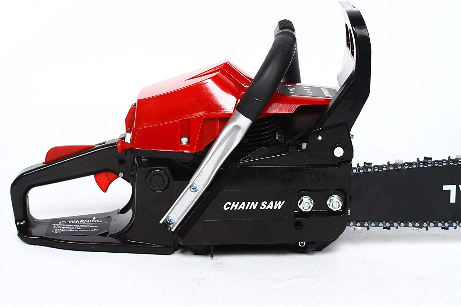 62CC Gas Powered Chainsaw 2 Stroke Manual Gasoline Gasoline Chainsaw for Sawing Cutting Pruning and Trimming Wood (20 Inches)