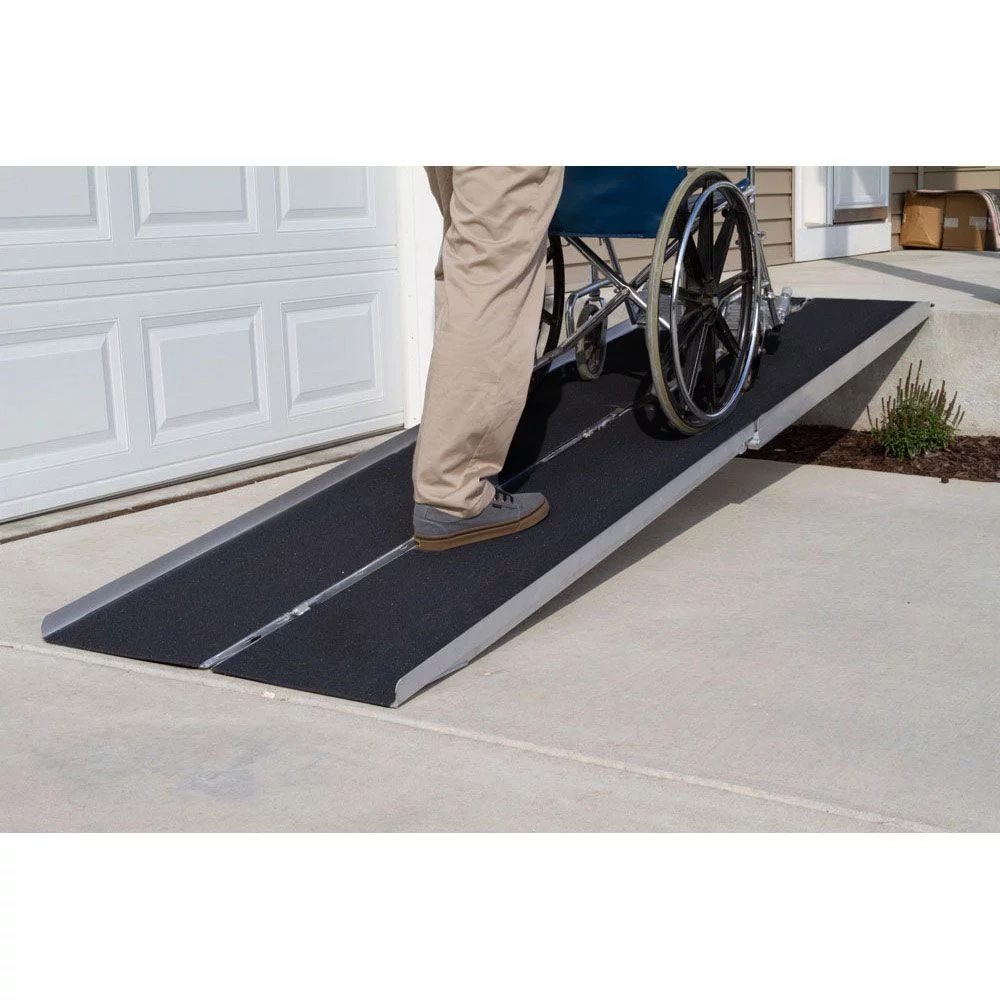 Silver Spring Aluminum Multi-Fold Wheelchair Ramp - 12' Long
