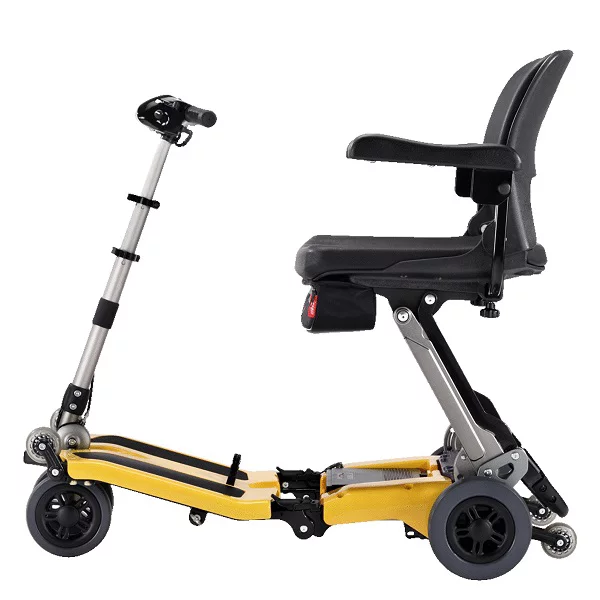 Luggie Standard Folding Mobility Scooter, Yellow