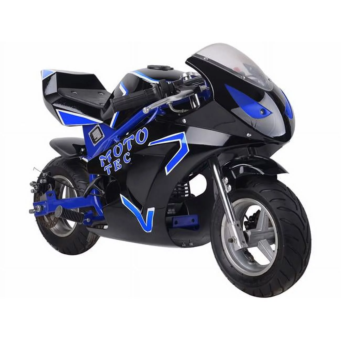 MotoTec MT-Gas-GT-Blue Gas Pocket Bike GT 49CC 2 Stroke - Blue