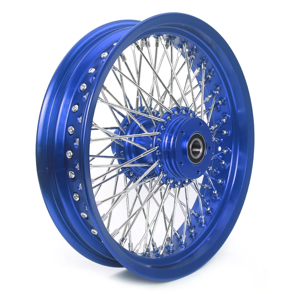 16x3.5 Spoked Wheels Rims Hubs Sppkes for Harley Dyna Wide Glide Fat Street Bob