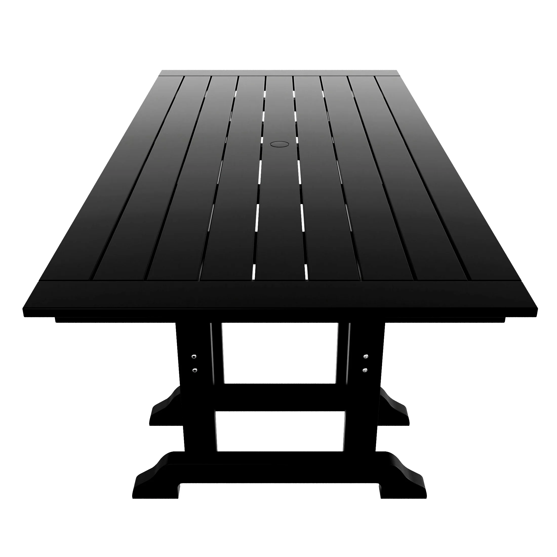 WestinTrends Malibu 6 Piece Outdoor Dining Set with Bench, All Weather Poly Lumber Patio Table and Chairs Set, 71