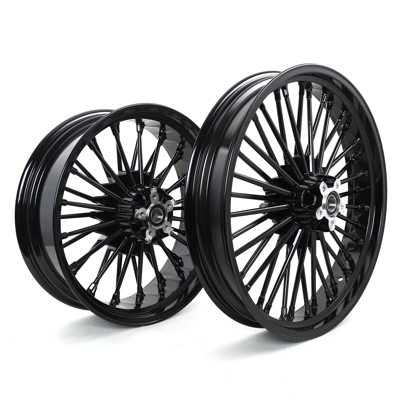 21x3.5 18x5.5 Fat Spoke Wheels Rim for Harley Dyna Wide Glide FXDWG 2006-2017