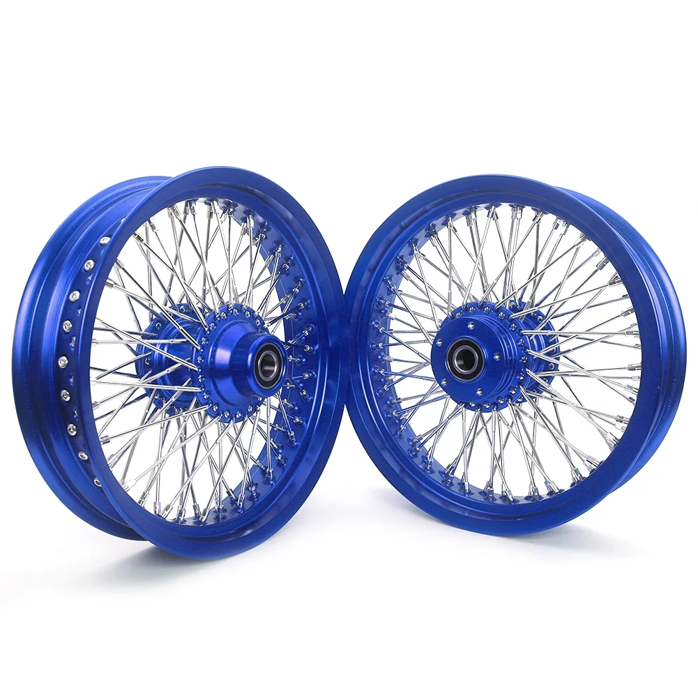 16x3.5 Spoked Wheels Rims Hubs Sppkes for Harley Dyna Wide Glide Fat Street Bob