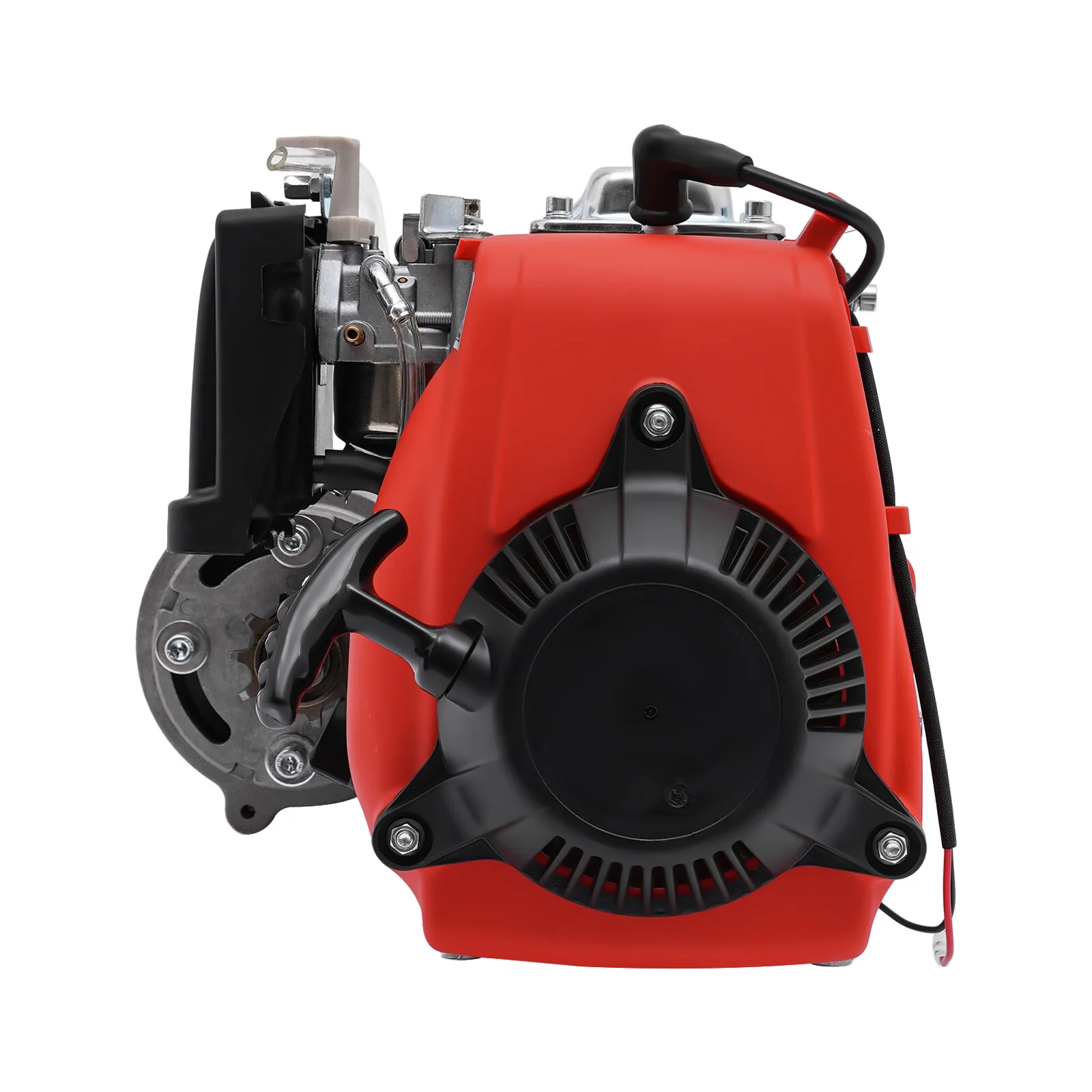 Anqidi Full Set 4-Stroke 53CC Bicycle Engine Kit Gas Motorized Bike Electric Bicycle Engine Motor Complete Kit Gasoline Powered Engine TCI Ignition 1.5KW 6800Rpm