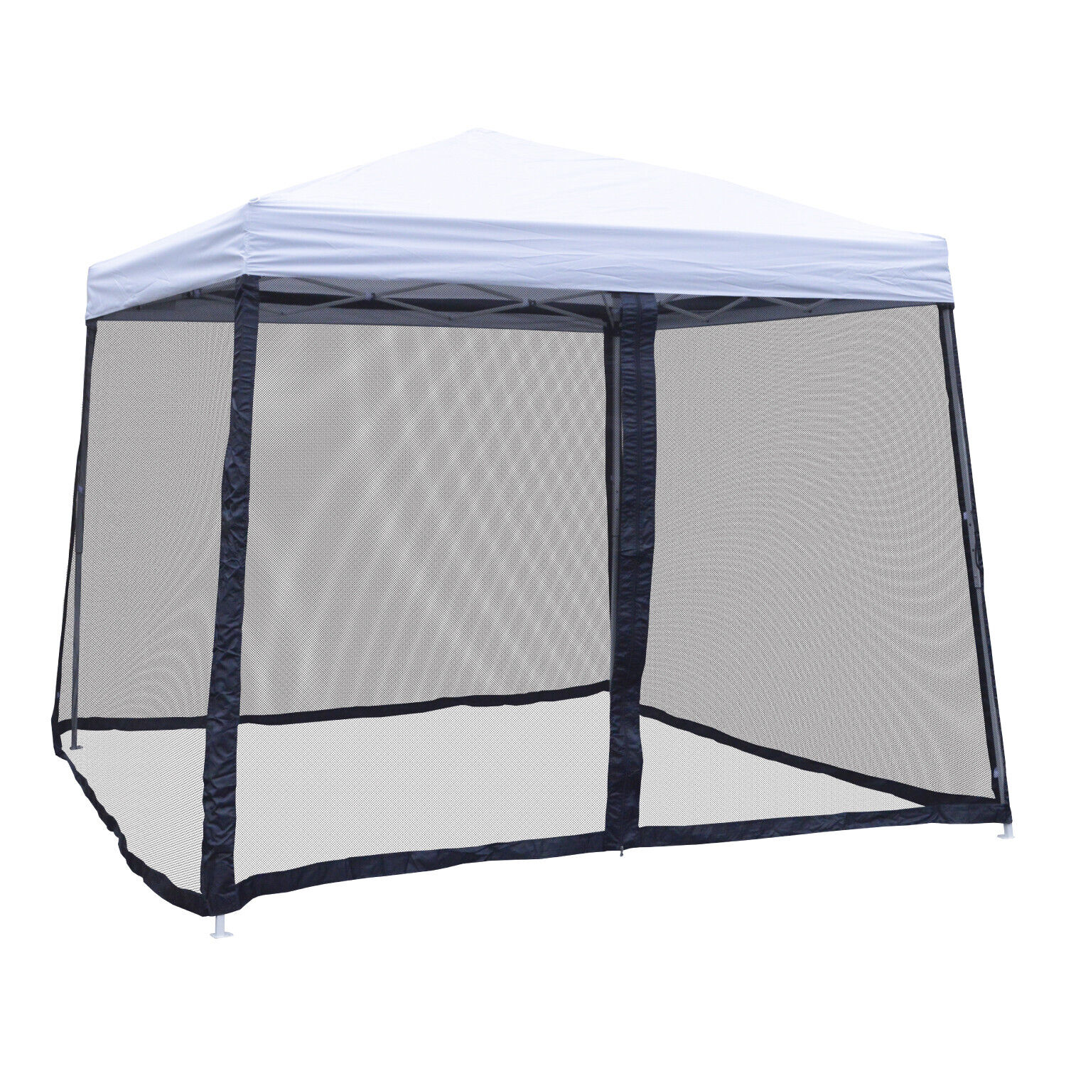 10x10 Pop Up Canopy Tent Slant Leg Mesh Screen Sidewalls Mosquito Net Walls