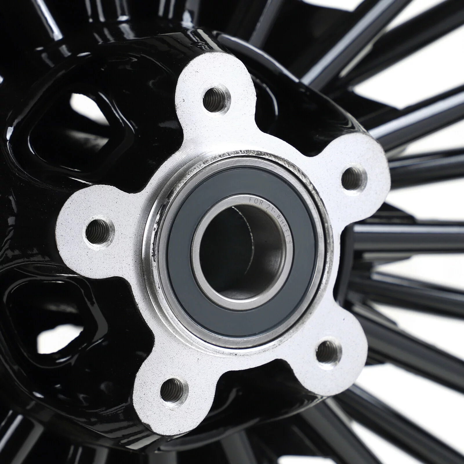 21x3.5 16x5.5 Tubeless Front Rear Wheels Rims Fat Spoke for Harley Touring Bagger 2009-2021 Road King Street Glide Road Glide