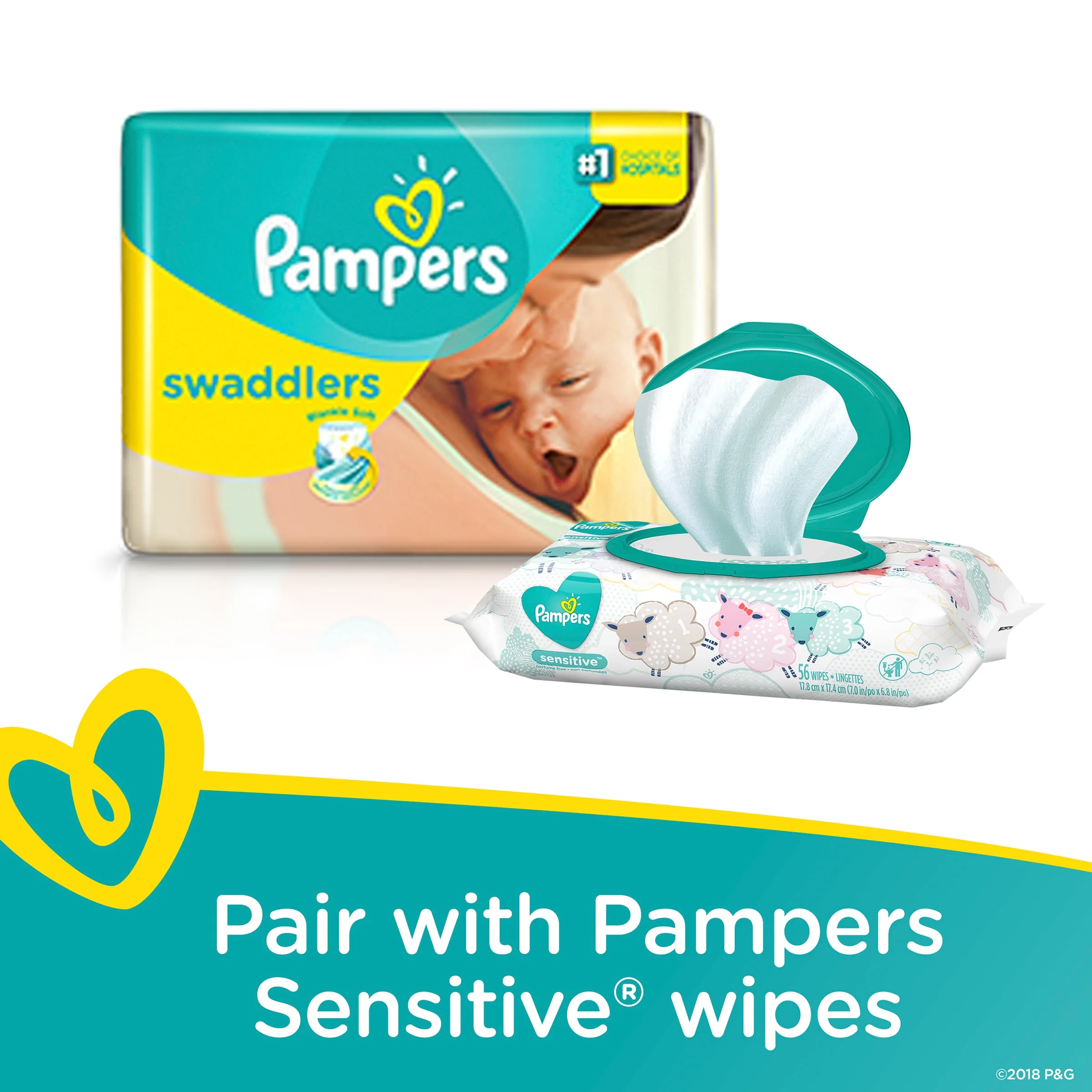 Pampers Swaddlers Diapers, Super Pack, Size 3, 78 Count