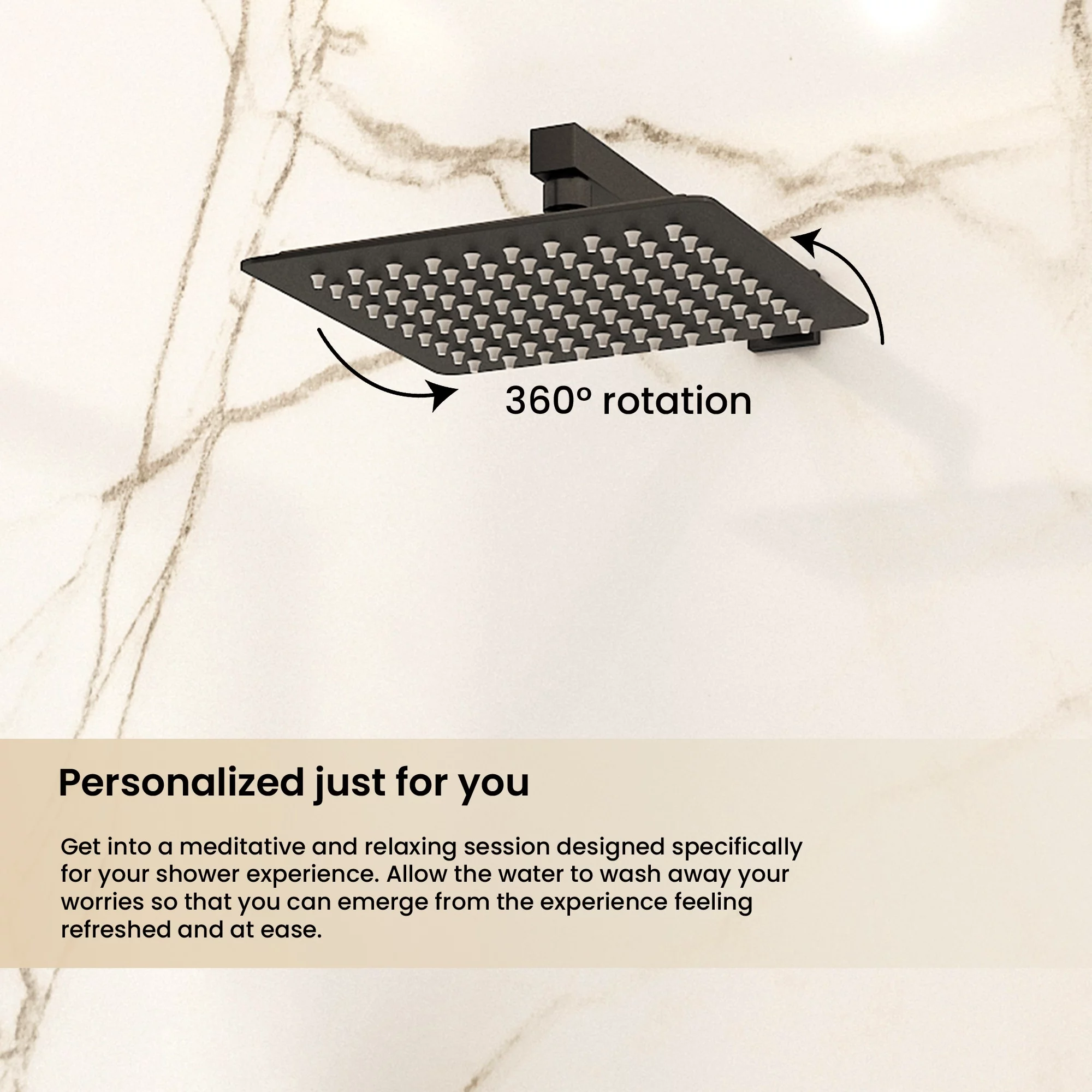 Ayna Decors Stainless Steel Shower System with 12 Inch Rain Shower Head and Handheld Wall Mount Shower Faucet Set, Hand Sprayer Rough-in Valve & Trim Kit Bathroom Mixer Shower Set, Matte Black