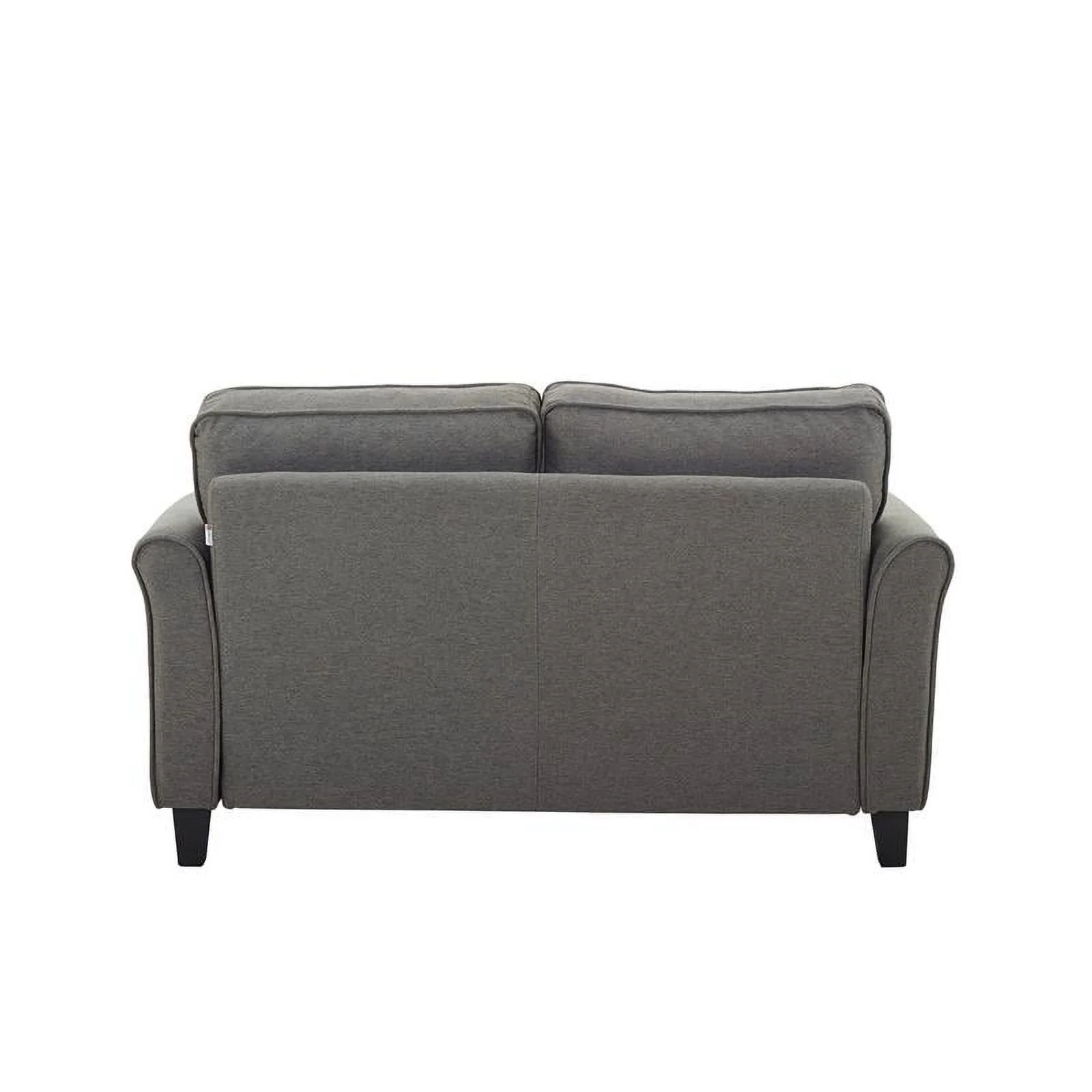 Lifestyle Solutions Helena Loveseat in Heather Gray Fabric Upholstery