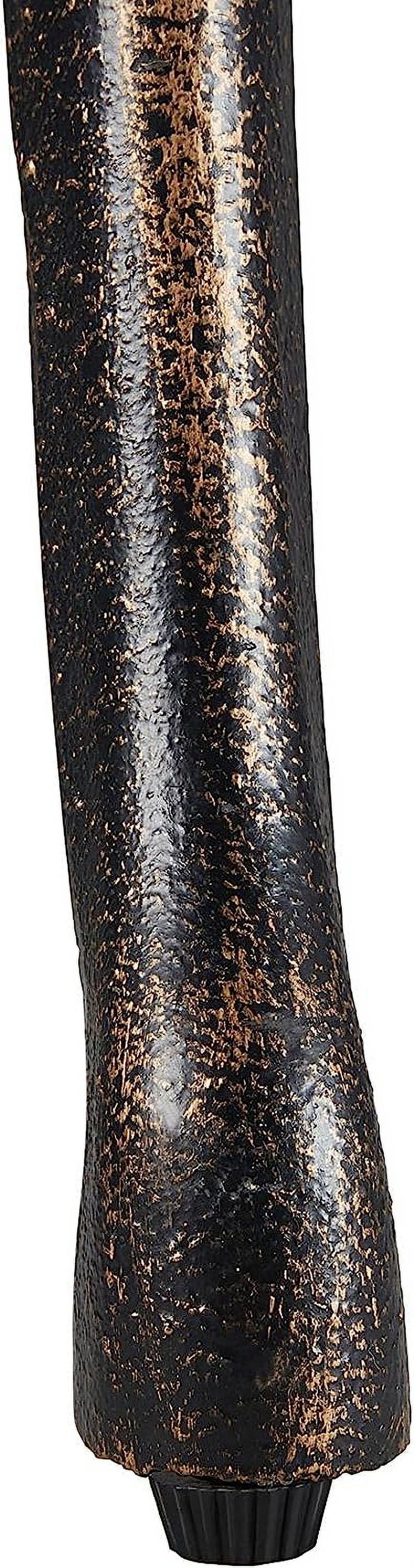 Outdoor Garden Bench Patio Park Bench, Aluminum Floral Rose Accented Antique Metal Bench Loveseat, Outdoor Yard Furniture