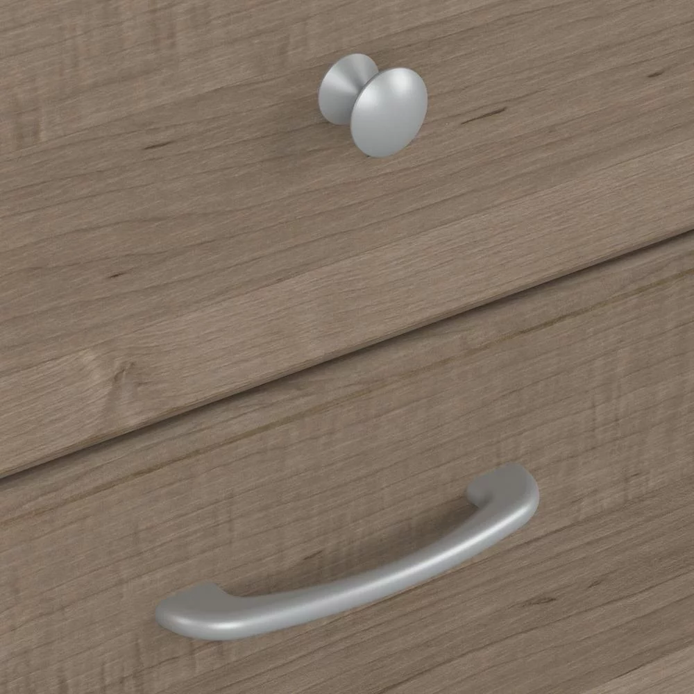 Cabot 60W L Shaped Computer Desk with Storage Set in Ash Gray - Engineered Wood