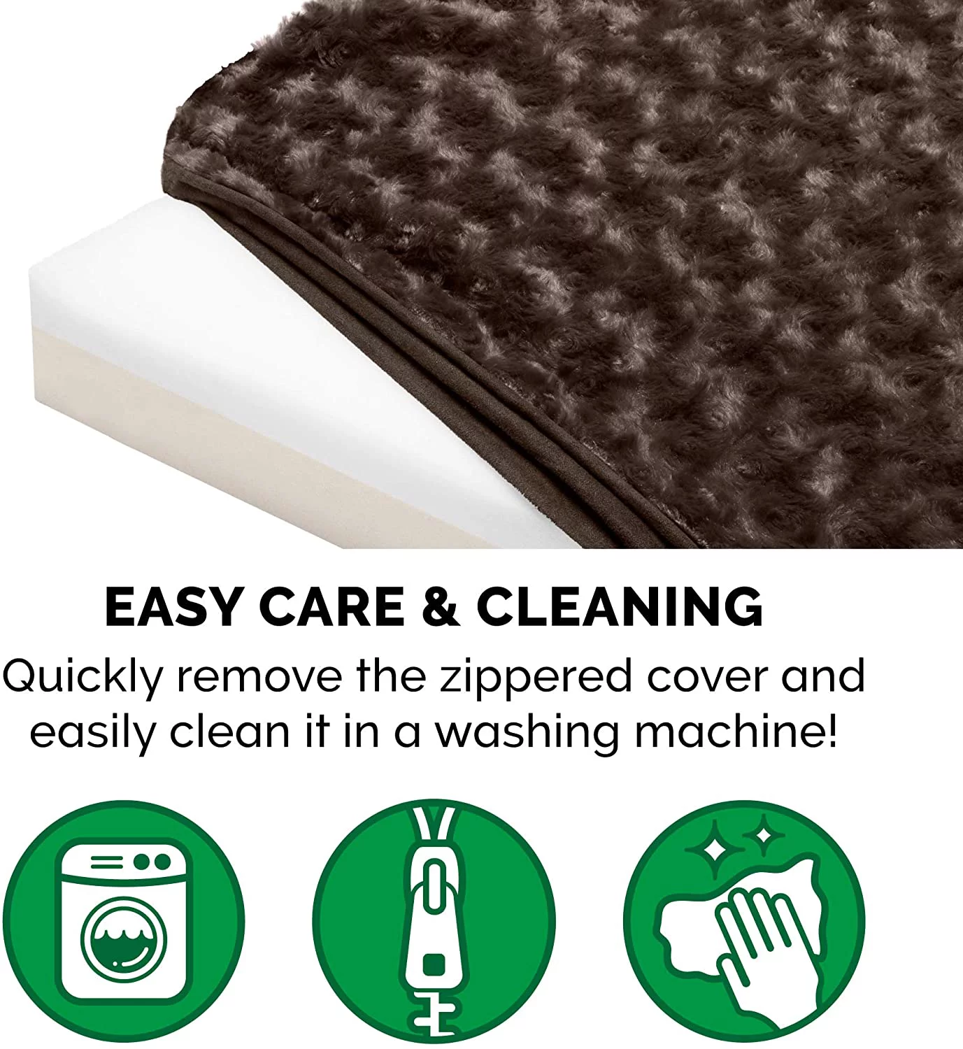 FurHaven Pet Products Ultra Plush Memory Top Deluxe Mattress Pet Bed for Dogs & Cats - Chocolate, Jumbo Plus