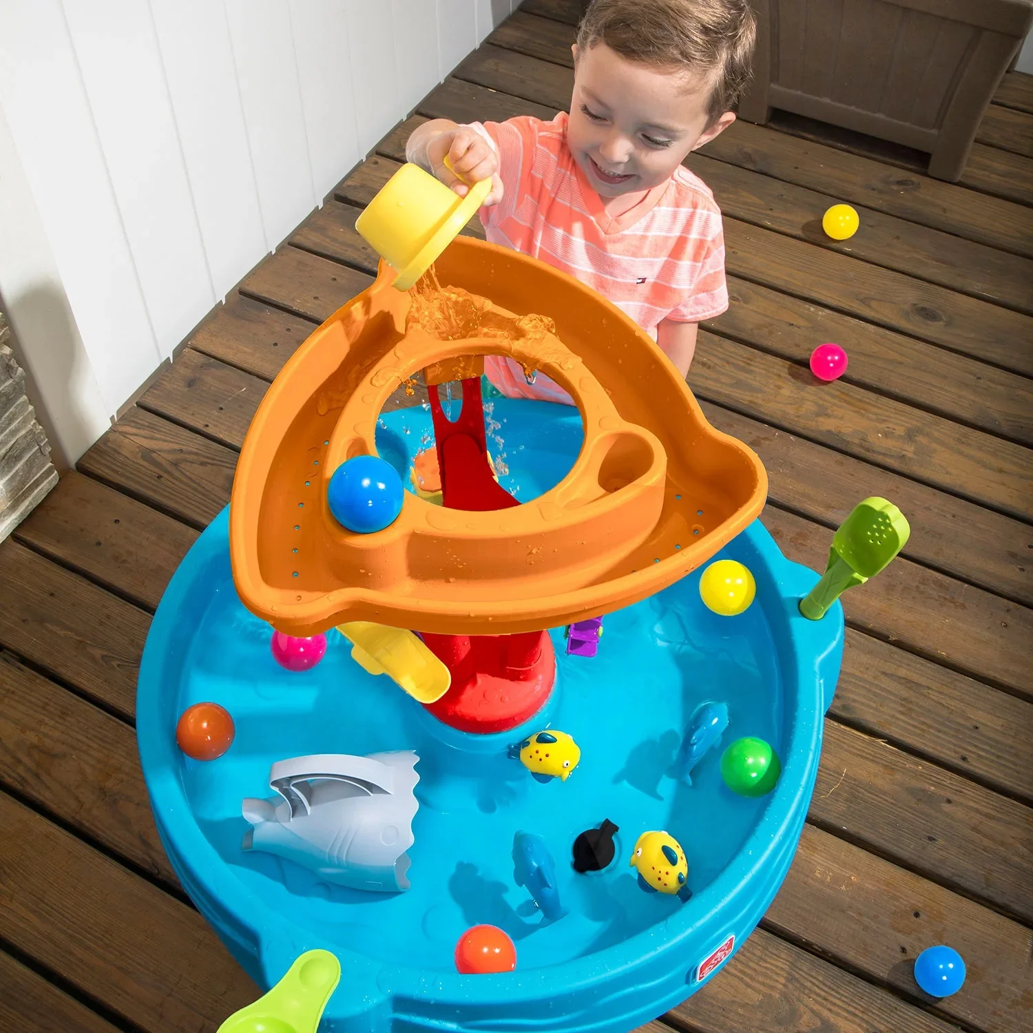 Step2 990003200 Summer Showers Splash Tower Water Table for Toddlers