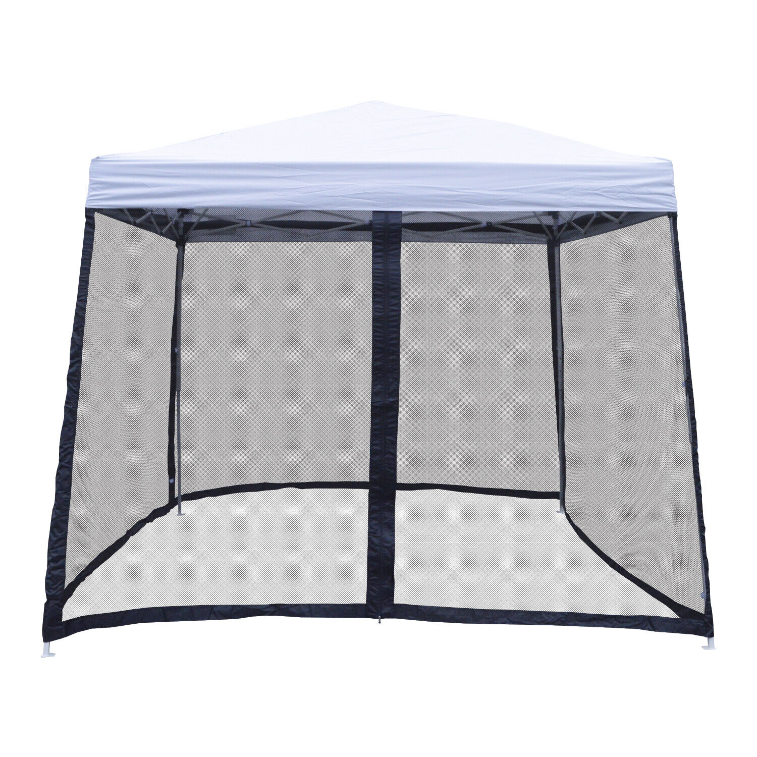 10x10 Pop Up Canopy Tent Slant Leg Mesh Screen Sidewalls Mosquito Net Walls