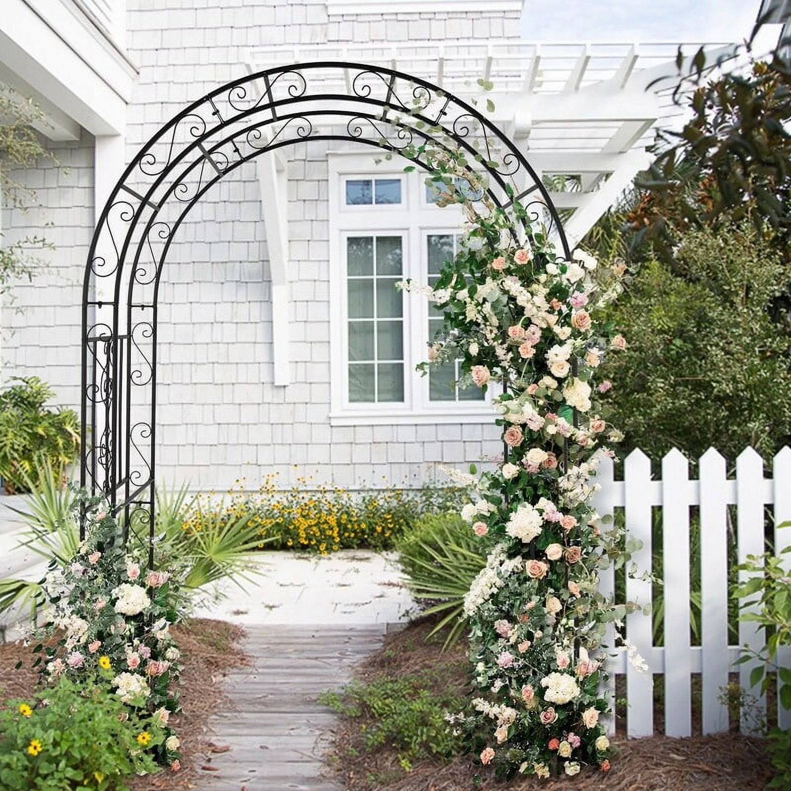 7 Ft. H Metal Classic Garden Arbor