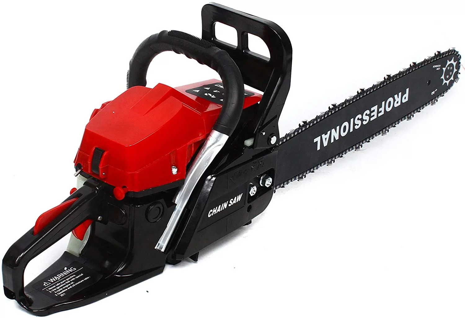 62CC Gas Powered Chainsaw 2 Stroke Manual Gasoline Gasoline Chainsaw for Sawing Cutting Pruning and Trimming Wood (20 Inches)