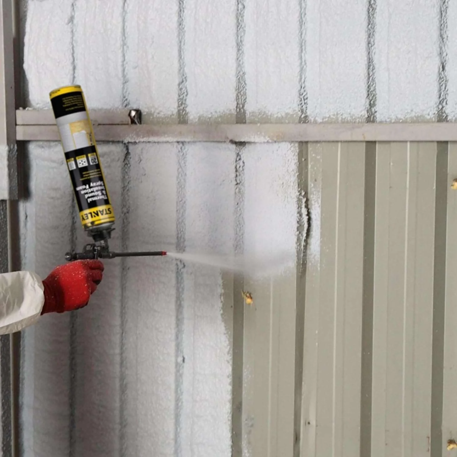 Stanley Supercoat Spray Foam Insulation Kit - Closed Cell Spray Foam Covers up to 480 Board feet - 27.1 oz, 24 Pack + Complete Set