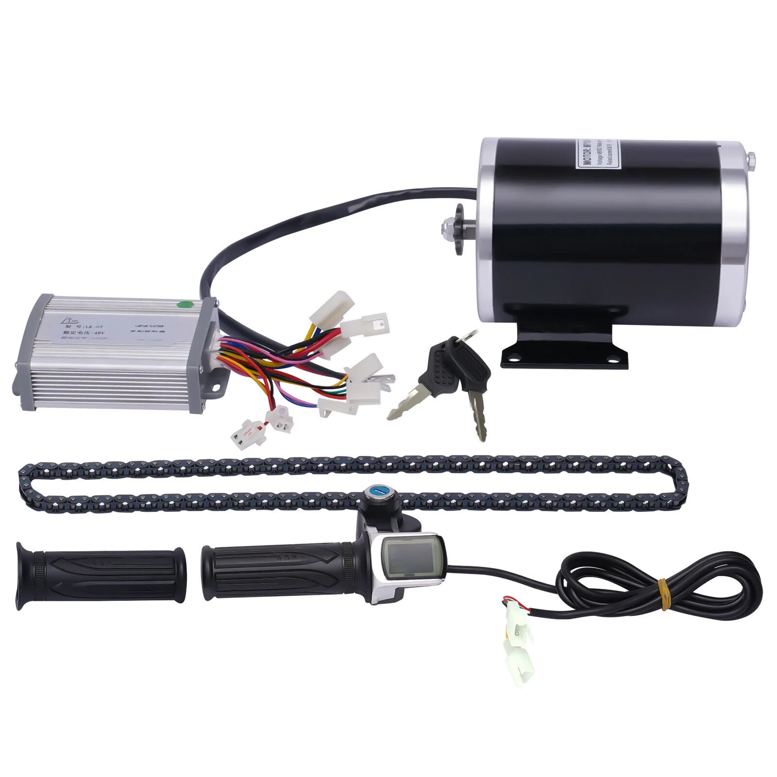 1000W Electric Bicycle Conversion Set Brush E-Bike Cycling Motor Controller 48V