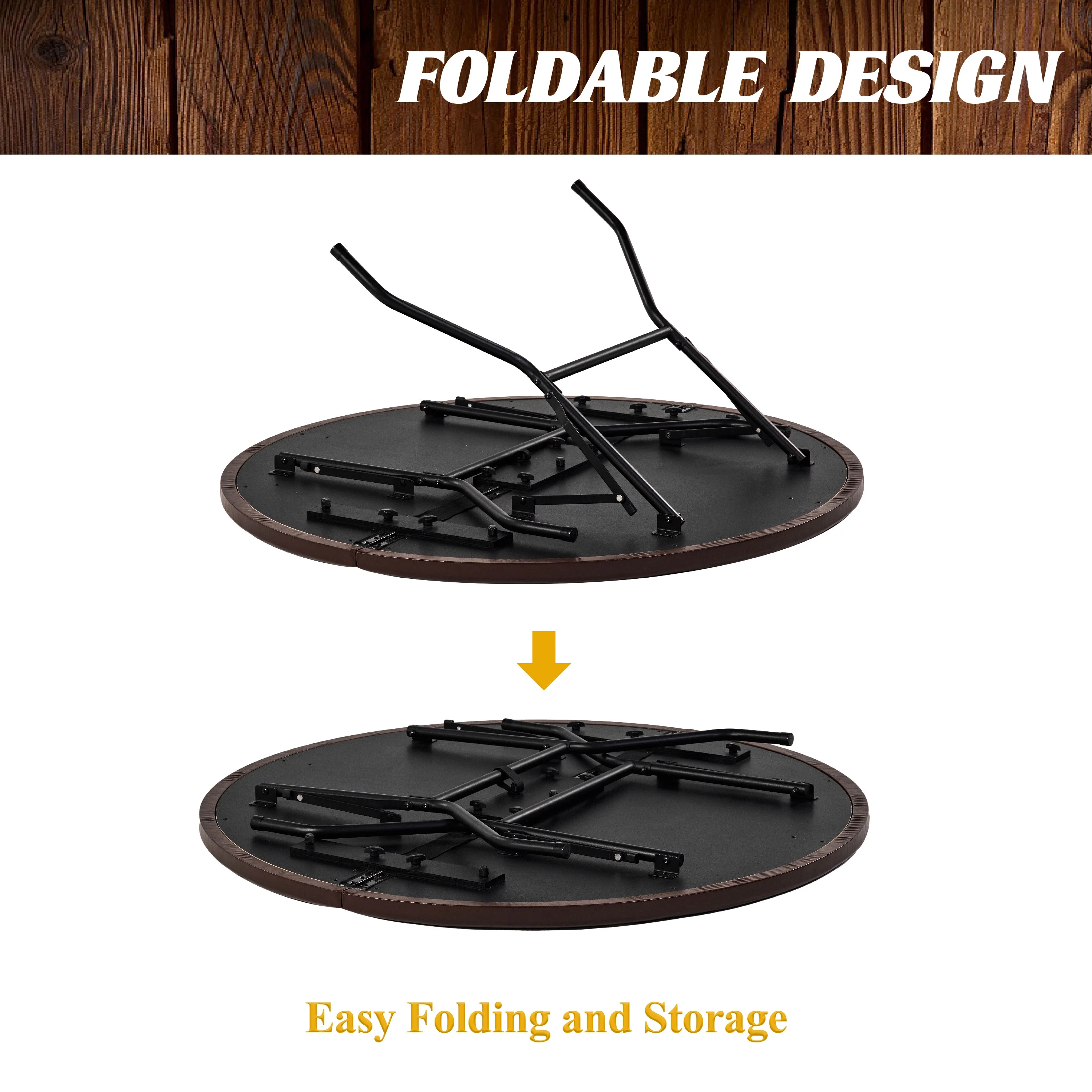 Barrington 6-Person Folding Poker Table with 11 Gram Poker Chips and Card Set