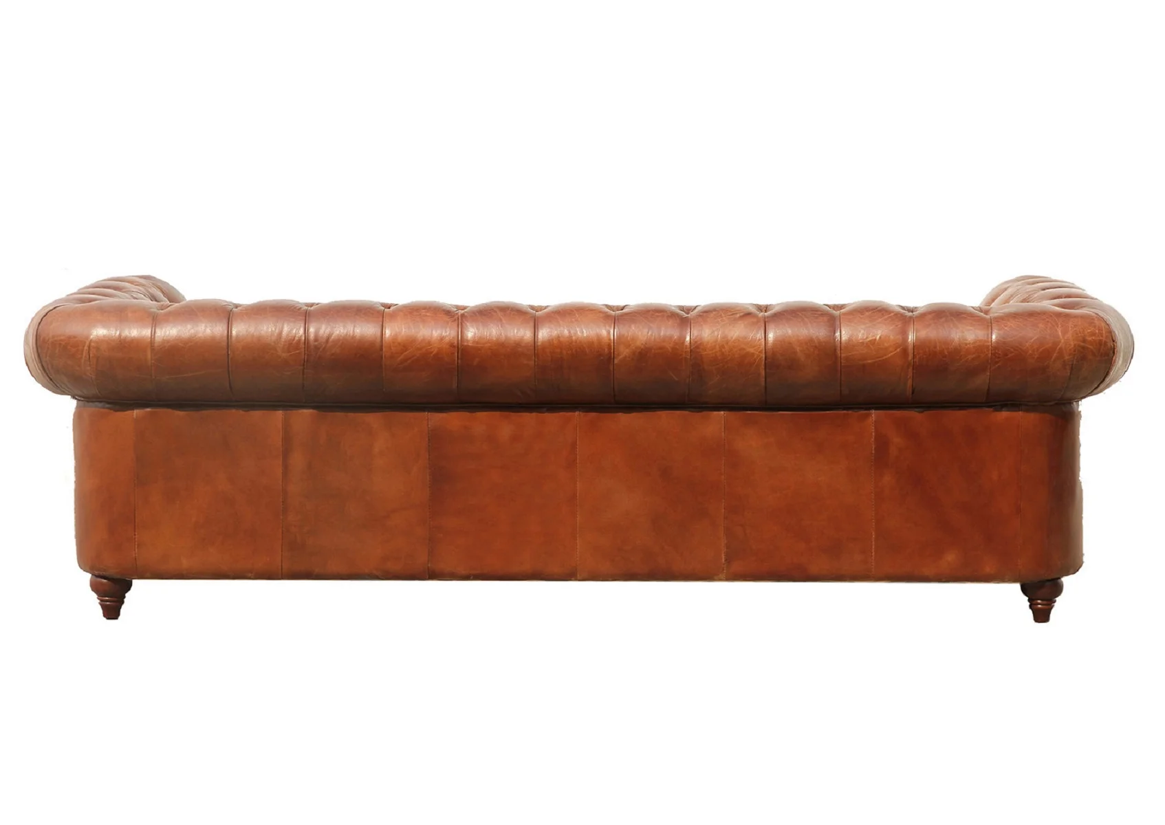 Pasargad Home Paris Club Chesterfield Tufted Sofa, Brown