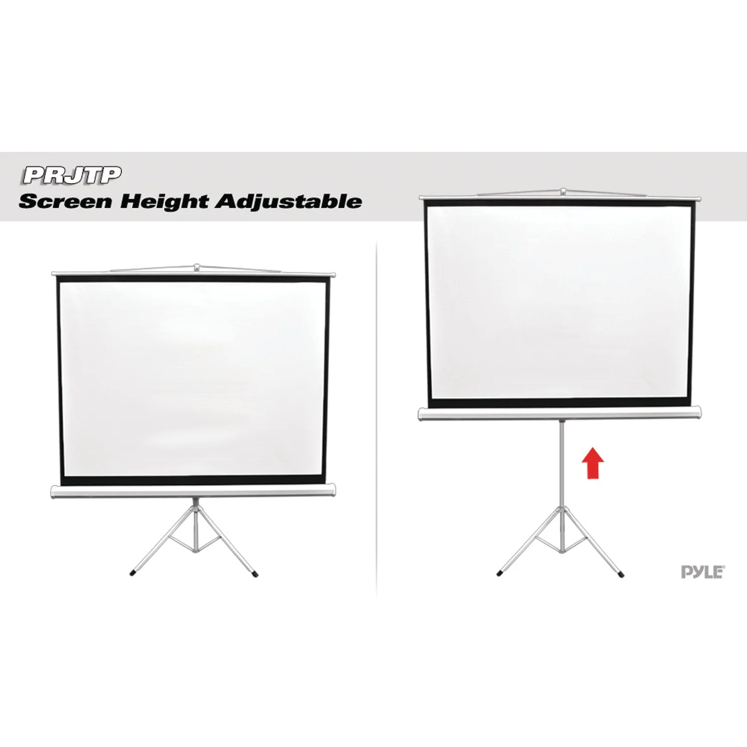 Pyle® Floor-standing Portable Tr Manual Projector Screen (84-inch)