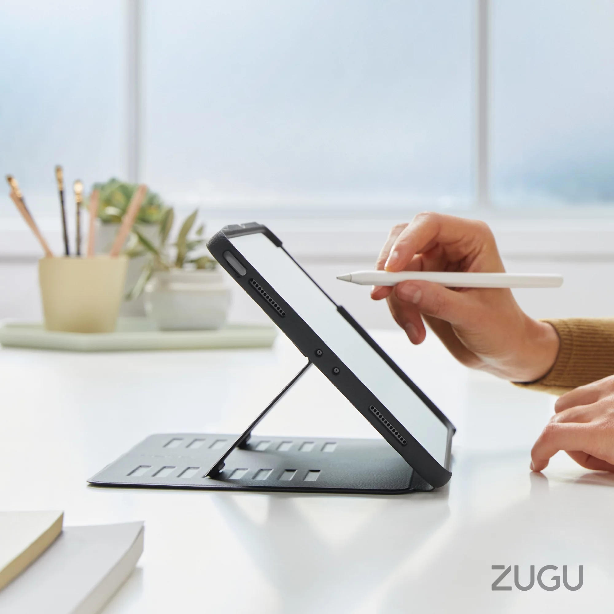 ZUGU CASE for iPad 10.9 Inch 10th Gen (2022) Slim Protective Case - Magnetic Stand & Sleep/Wake Cover (Model #s A2696, A2757, A2777) - Arctic